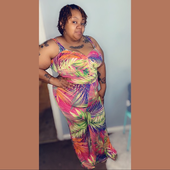 Tropical Paradise Play Suit 1-3X - Picture 2 of 2